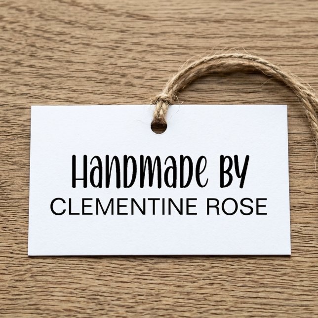 Handgefertigt von Whimsical Handwritten Script Permastempel (Von Creator hochgeladen)
