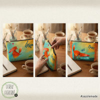 Handgefertigte Aquarellfarben Funny Fox
