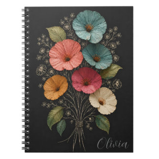handgefertigte Blumen Notizblock