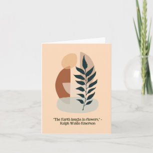 Handgefertigte Boho Floral Blank-Jeden Anlaß Karte