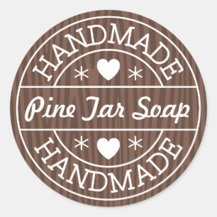 Handgefertigte Briefmarke für den benutzerdefinier Runder Aufkleber