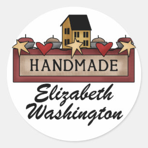 Handgefertigte / Crafter-Sticker für SRF Runder Aufkleber