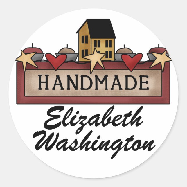 Handgefertigte / Crafter-Sticker für SRF Runder Aufkleber (Vorderseite)