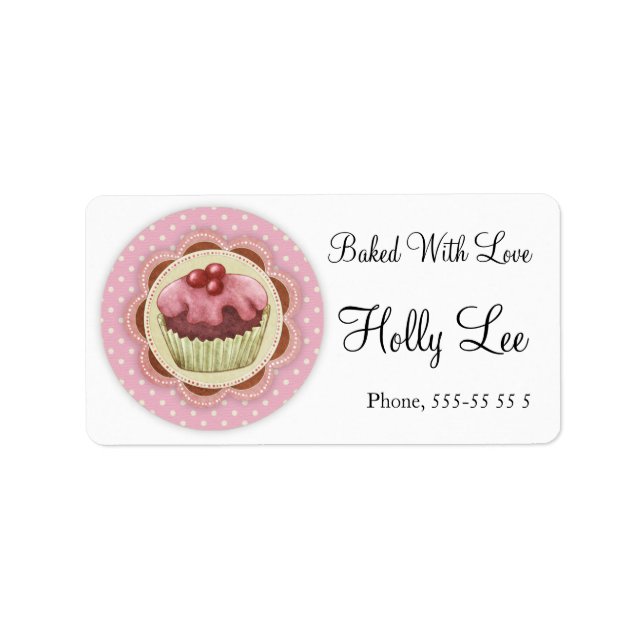 Handgefertigte Etiketten Adressaufkleber (Vorne)