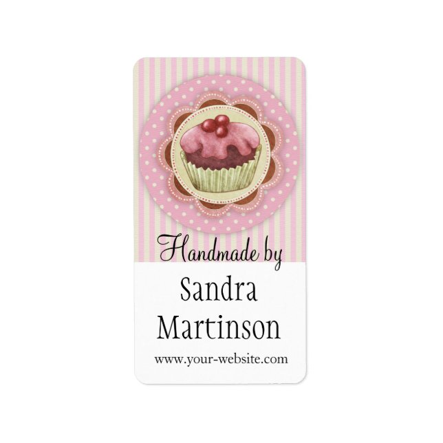 Handgefertigte Etiketten Adressaufkleber (Vorne)