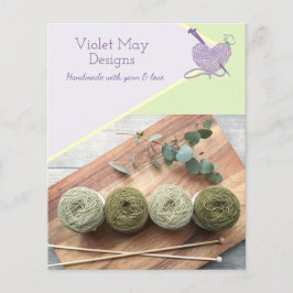 Handgefertigte Fotos Handgefertigte Garne Handwerk Flyer