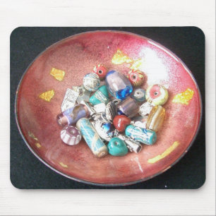 Handgefertigte Glasperlen Mousepad