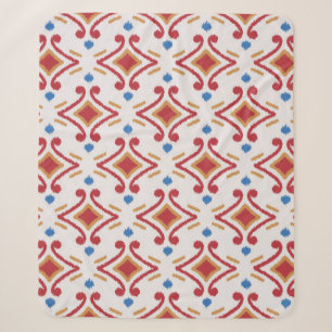 Handgefertigte Ikat-Gewebe. Ethnische nahtlose Mus Sherpadecke