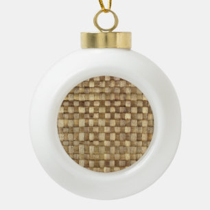 Handgefertigte Körbe Nahtlose Textur Keramik Kugel-Ornament