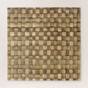 Handgefertigte Körbe Nahtlose Textur Puzzle