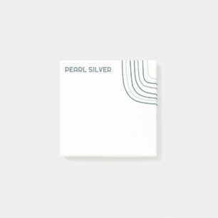 Handgefertigte Kurven CUSTOM Monogramm Personalisi Post-it Klebezettel