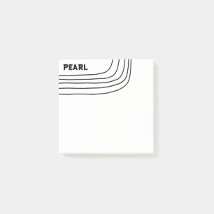 Handgefertigte Kurven CUSTOM Monogramm Personalisi Post-it Klebezettel