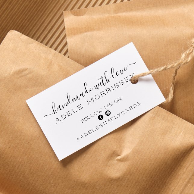 Handgefertigte Liebe mit Logo für Social Media Gummistempel (Von Creator hochgeladen)