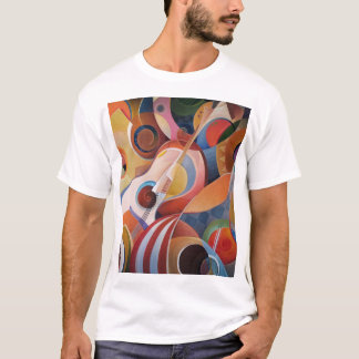 Handgefertigte Musik Abstract Painting T-Shirt