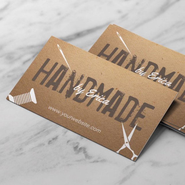Handgefertigte Nähhandwerke Vintage Pappe Visitenkarte (Von Creator hochgeladen)