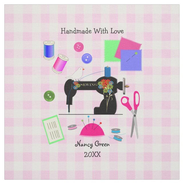 Handgefertigte Personalisierte Quilt-Nähmarken Stoff (Muster)