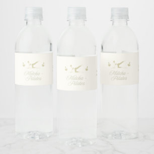 Handgefertigte Pilates-Baby-Party Wasserflaschenetikett