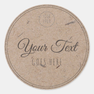 Handgefertigte Produkte Einfach modern und modern Runder Aufkleber