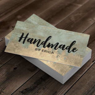 Handgefertigte Produkte Goldwald Vintag Bronze Visitenkarte