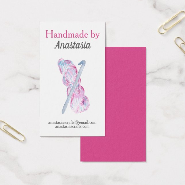 Handgefertigte rosa Crochet Craft (Büro)