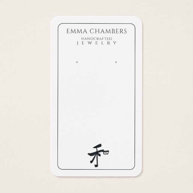 Handgefertigte Schmuckdesigner Drop Earring (Vorderseite)