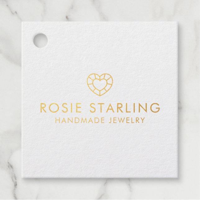 Handgefertigte Schmuckmarken Geschenkanhänger (Vorderseite)