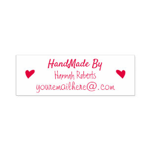 handgefertigte selbstfarbige Briefmarke Permastempel