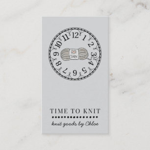 Handgefertigte Stricks Visitenkarte