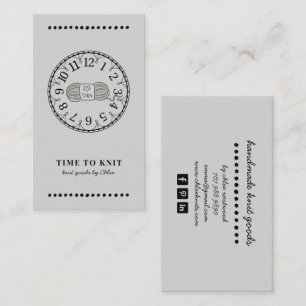 Handgefertigte Stricks Visitenkarte