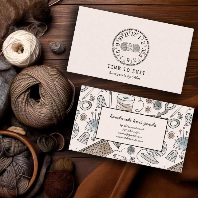 Handgefertigte Stricks Visitenkarte (Von Creator hochgeladen)