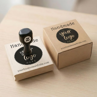 Handgefertigte Unternehmens-Logo-Website individue Gummistempel