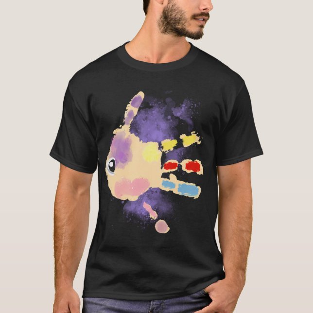 Handgefertigter Fisch T-Shirt (Vorderseite)
