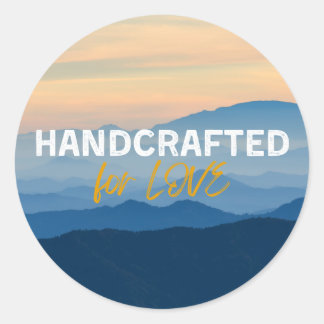 Handgefertigter Rund Sticker für Liebe
