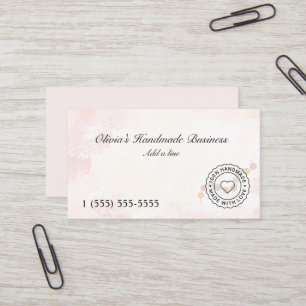 Handgefertigter Schmuck mit Liebe Visitenkarte