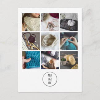 Handgefertigter Shop Verpackungseinsatz Collage + Postkarte