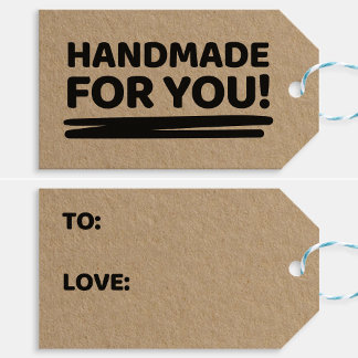Handgefertigtes Für-Dich-Geschenk-Tag für Bastler Geschenkanhänger