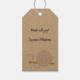 Handgefertigtes Garn Geschenkanhänger