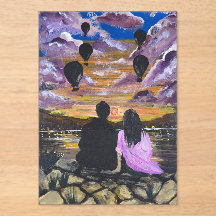 Handgefertigtes Kunstwerk – Gemeinsamer Sonnenunte