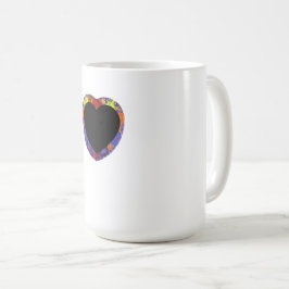 Handgefertigtes Kunstwerk – Hund am Wasserfall Kaffeetasse