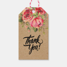 Handgeflochtenes Papier aus Aquarellfarben, rosa B Geschenkanhänger