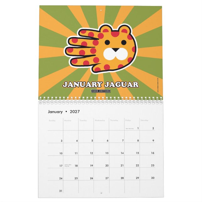 Handgeformte Tiere 2015 Kalender (Jan 2027)