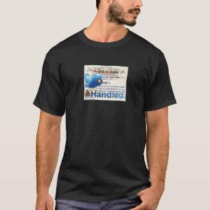 Handgeführt. Blauer Vogel. Grundrechtecharta Artik T-Shirt