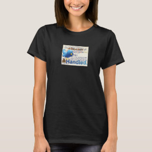 Handgeführt. Blauer Vogel. Grundrechtecharta Artik T-Shirt