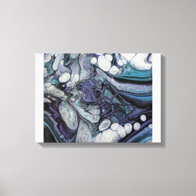 Handgegossene Acryldesign 12 x 12 Print-Leinwand Leinwanddruck (Vorderseite)