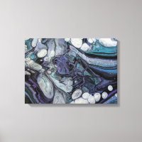 Handgegossene Acryldesign 12 x 12 Print-Leinwand