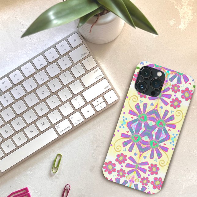 Handgelb Unique Floral Powder Trendy Case-Mate iPhone Hülle (Von Creator hochgeladen)