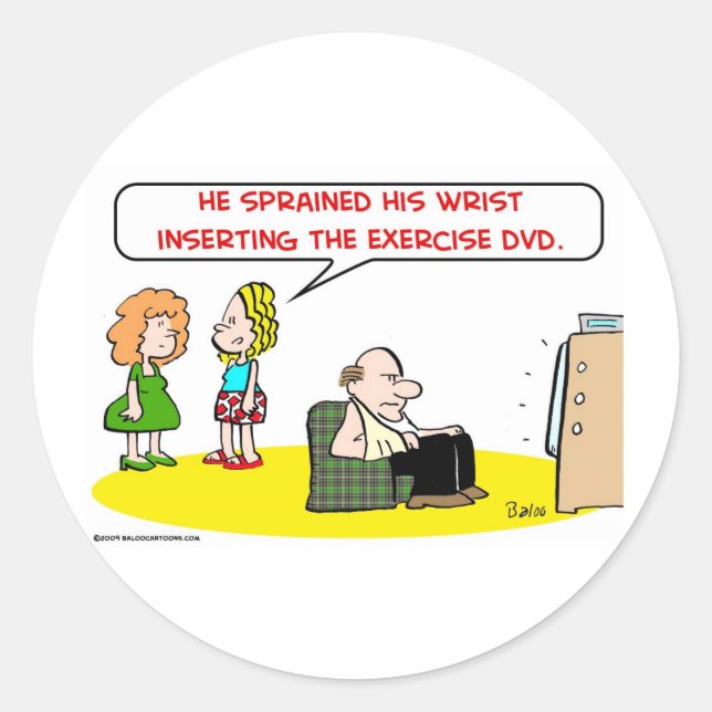 Handgelenkübung DVD Runder Aufkleber (Vorderseite)