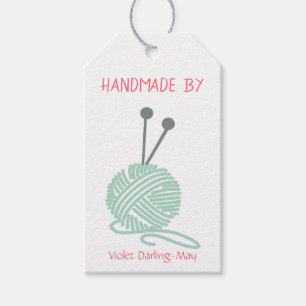 Handgemacht vorbei - Strickgarn und Geschenkanhänger