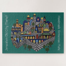 Handgemachte armenische Keramik-Platte Puzzle