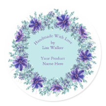 Handgemachte Artikelbezeichnungen Rustikale Lila K